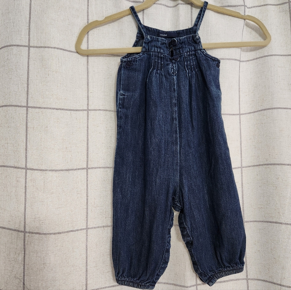 GAP Kids Dark Blue Denim Romper